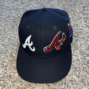 ATLANTA BRAVES LOGO HAT NEW ERA SIZE 7 1/4
